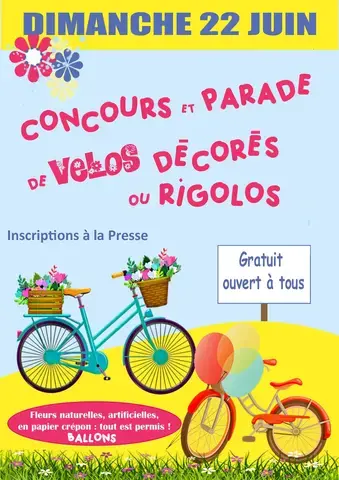 Concours et parade de vélos décorés ou rigolos