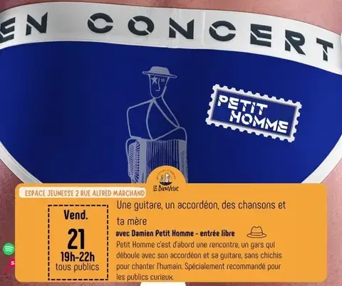 Apéro-concert avec Damien Petit Homme