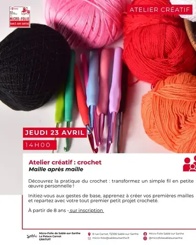 Atelier créatif : crochet