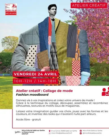 Atelier créatif : collage de mode