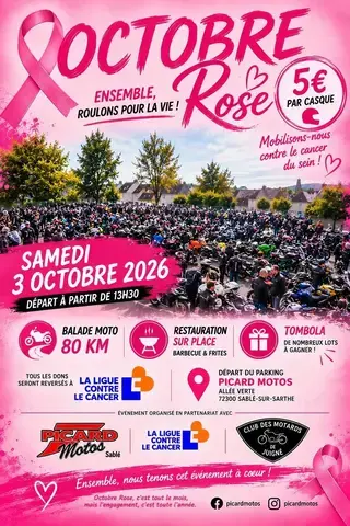 Roulons pour la vie - Octobre Rose