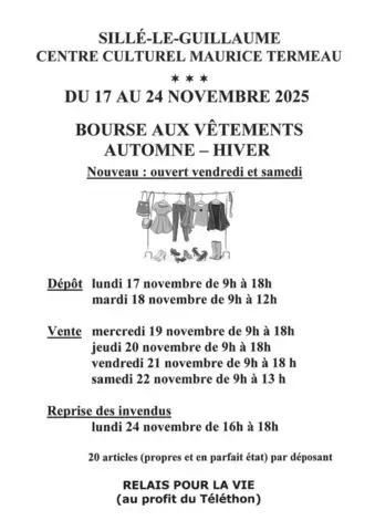 Bourse aux vêtements automne-hiver