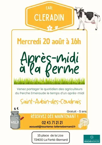 Après midi à la ferme : Découverte des vaches