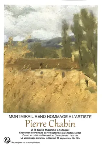 Montmirail rend hommage à l'artiste Pierre Chabin