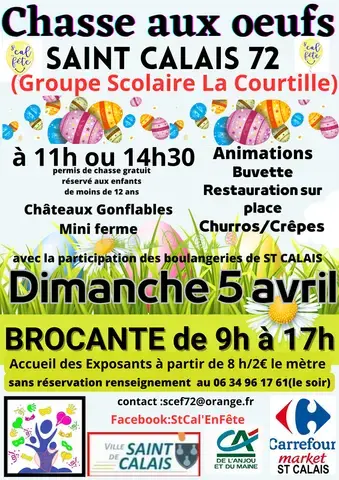 Chasse aux oeufs et brocante