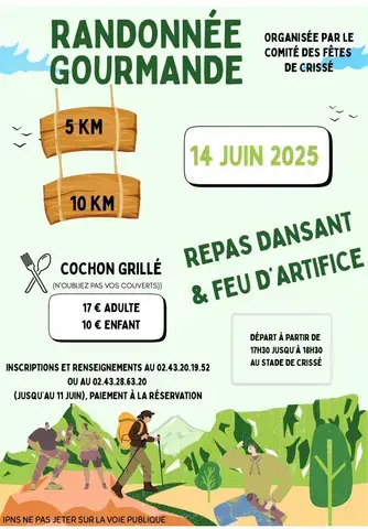 Randonnée gourmande à Crissé