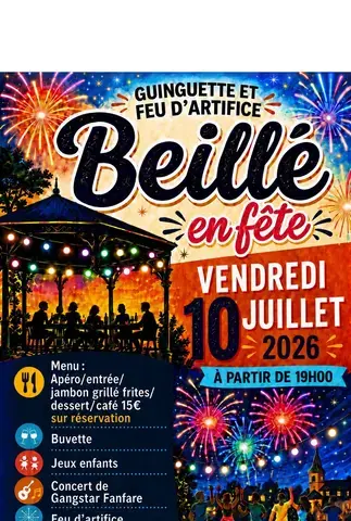 Soirée guinguette et feu d'artifice