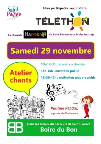 Atelier chants pour le Téléthon