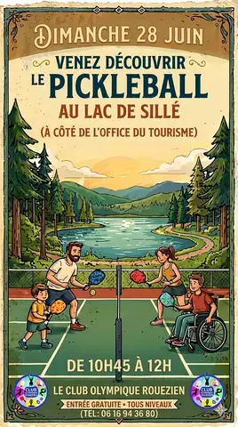 Découvrez le pickleball au Lac de Sillé !