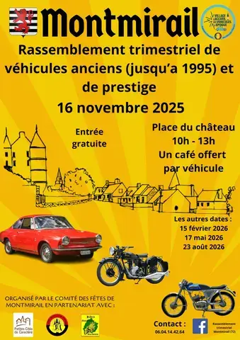 Rassemblement de véhicules anciens et de prestige