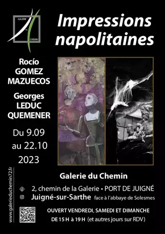EXPOSITION « IMPRESSIONS NAPOLITAINES » DE ROCIO GOMEZ MAZUECOS (PEINTURES) ET GEORGES LEDUC QUEMENER (PHOTOGRAPHIES)