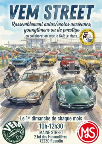 Rassemblement de voitures anciennes