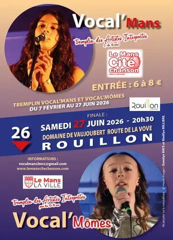 Finale du Tremplin Interprètes Vocal'Mans et Vocal'Mômes