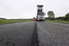 Travaux d'enrobés à Roëzé-sur-Sarthe