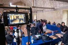 Tournage à l'abbaye royale de l'Épau