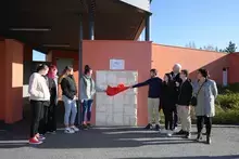 Inauguration de la sculpture à Bouloire