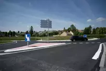 Travaux: renouvellement des enrobés du giratoire Saint-Pavace - Coulaines 