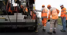 Travaux d'enrobés route de Laval