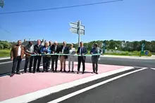 Inauguration d’un nouveau giratoire au Bailleul 