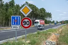 3e créneau de dépassement sur la RD 357 est