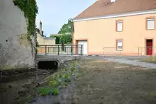 Travaux d'manégements à Souligné-sous-Ballon contre le risque inondation