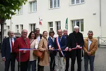 Inauguration de la mairie et de l'école de Chahaignes