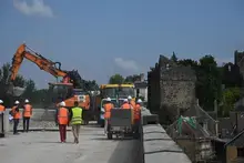 Les travaux du pont de Beaumont-sur-Sarthe se poursuivent