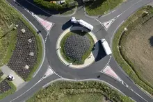 Le nouveau carrefour giratoire à Lamnay a été inauguré