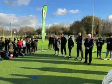 Des jeunes footballeurs de Champagné rencontrent des joueurs du Mans FC