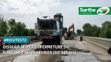 Oisseau-le-Petit : des travaux pour remplacer un pont du 9 au 27 février