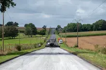 Travaux de renforcement sur la RD 306 entre Le Lude et La Flèche