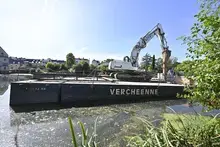 Une nouvelle vanne pour le barrage de La Suze-sur-Sarthe