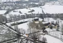 Abbaye Royale de l'Epau sous la neige