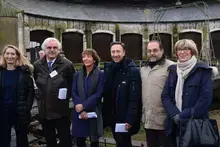 Stéphane Bern en visite à la rotonde de Montabon.