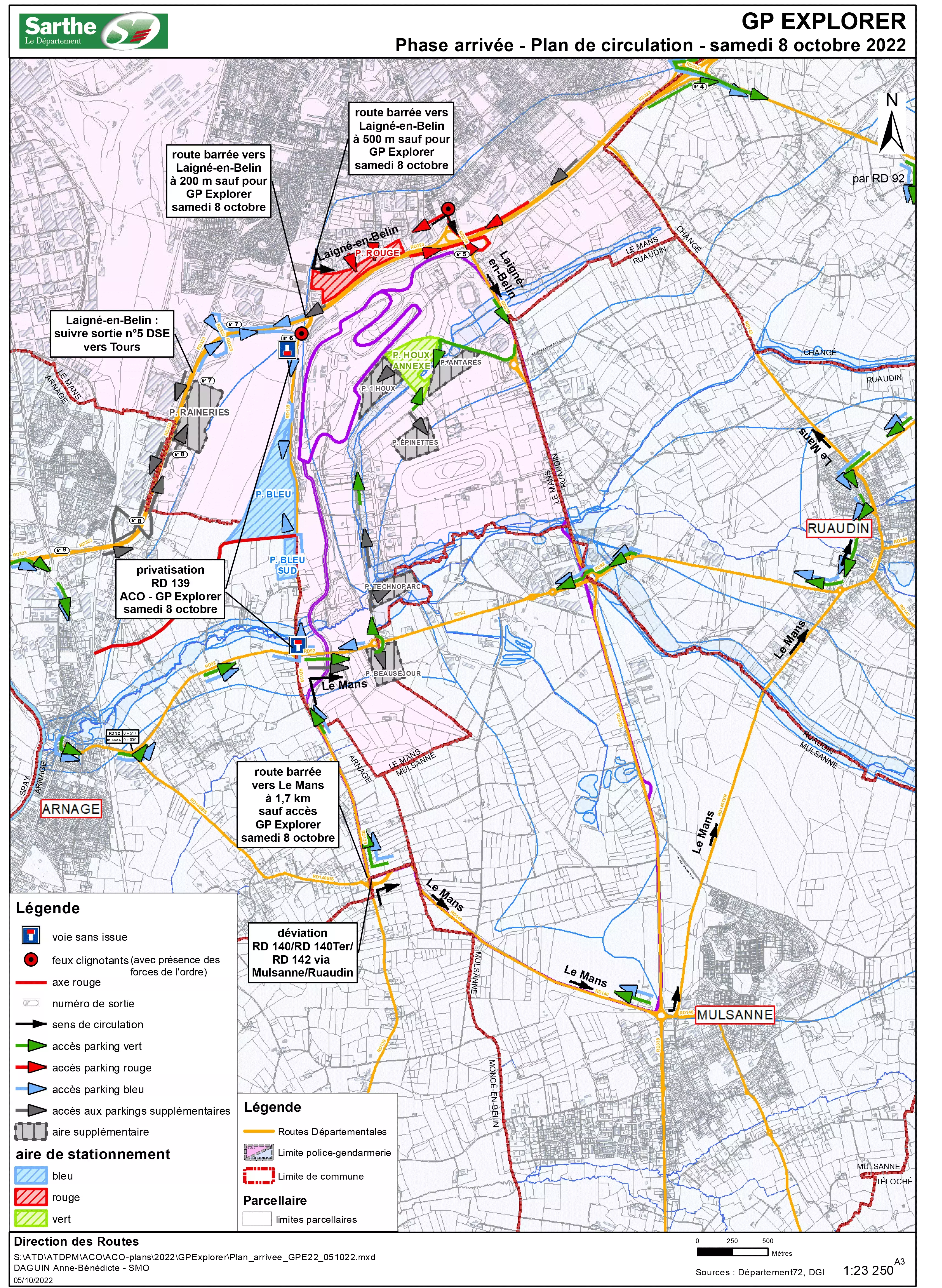 Plan d'accès GP Explorer