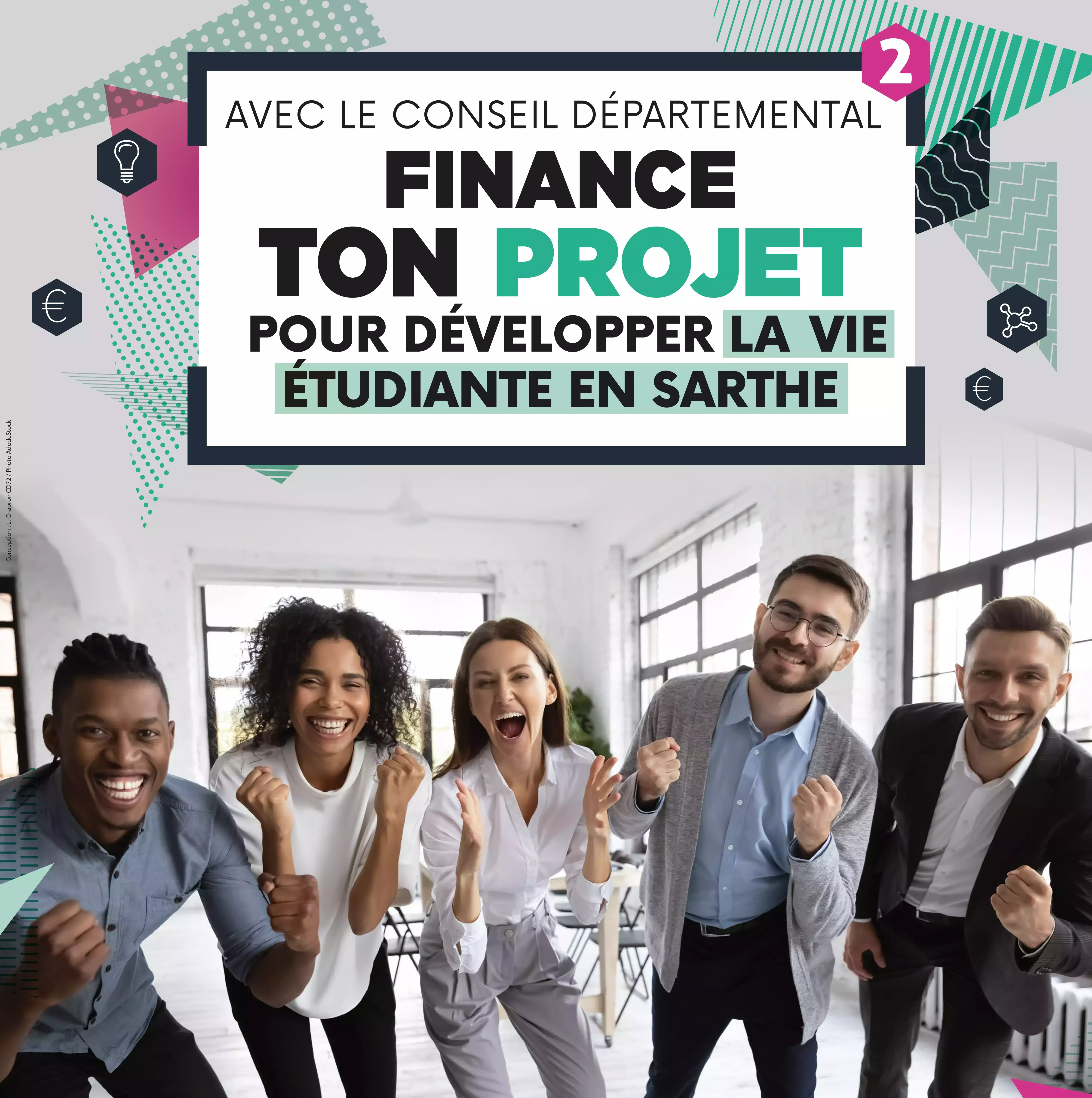 Avec le Conseil départemental finance ton projet pour développer la vie étudiante en Sarthe 
