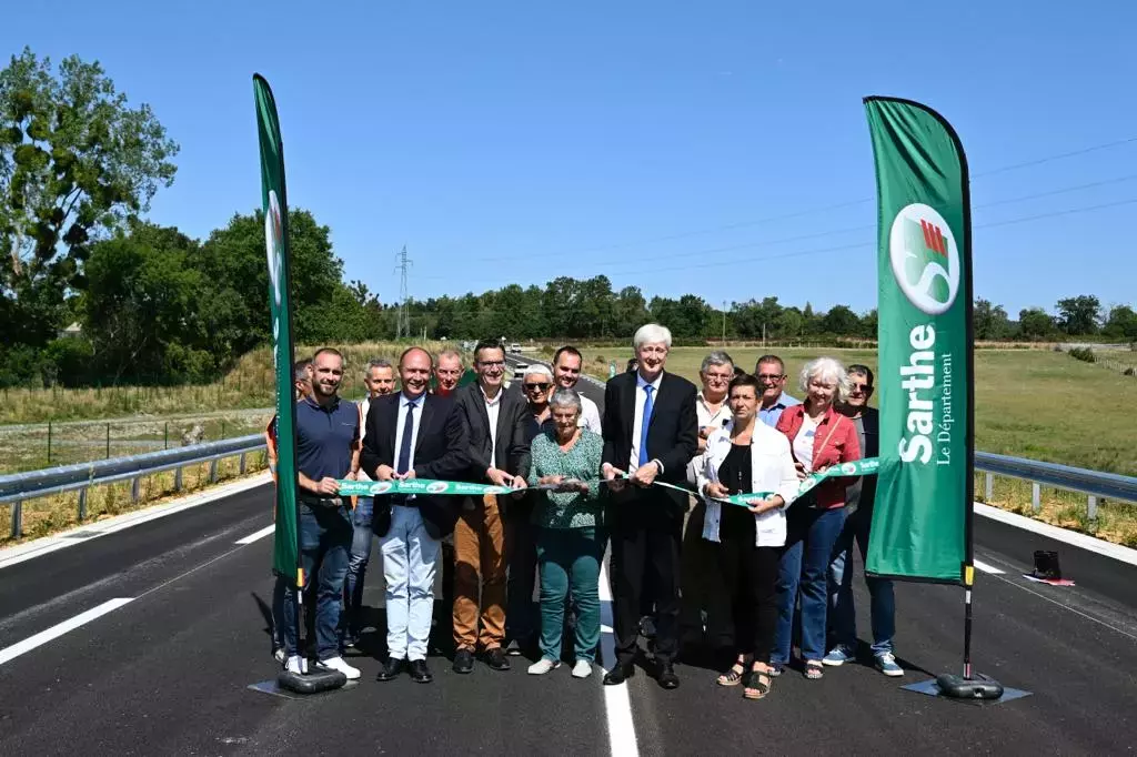 l'inauguration de la déviation de Vaas