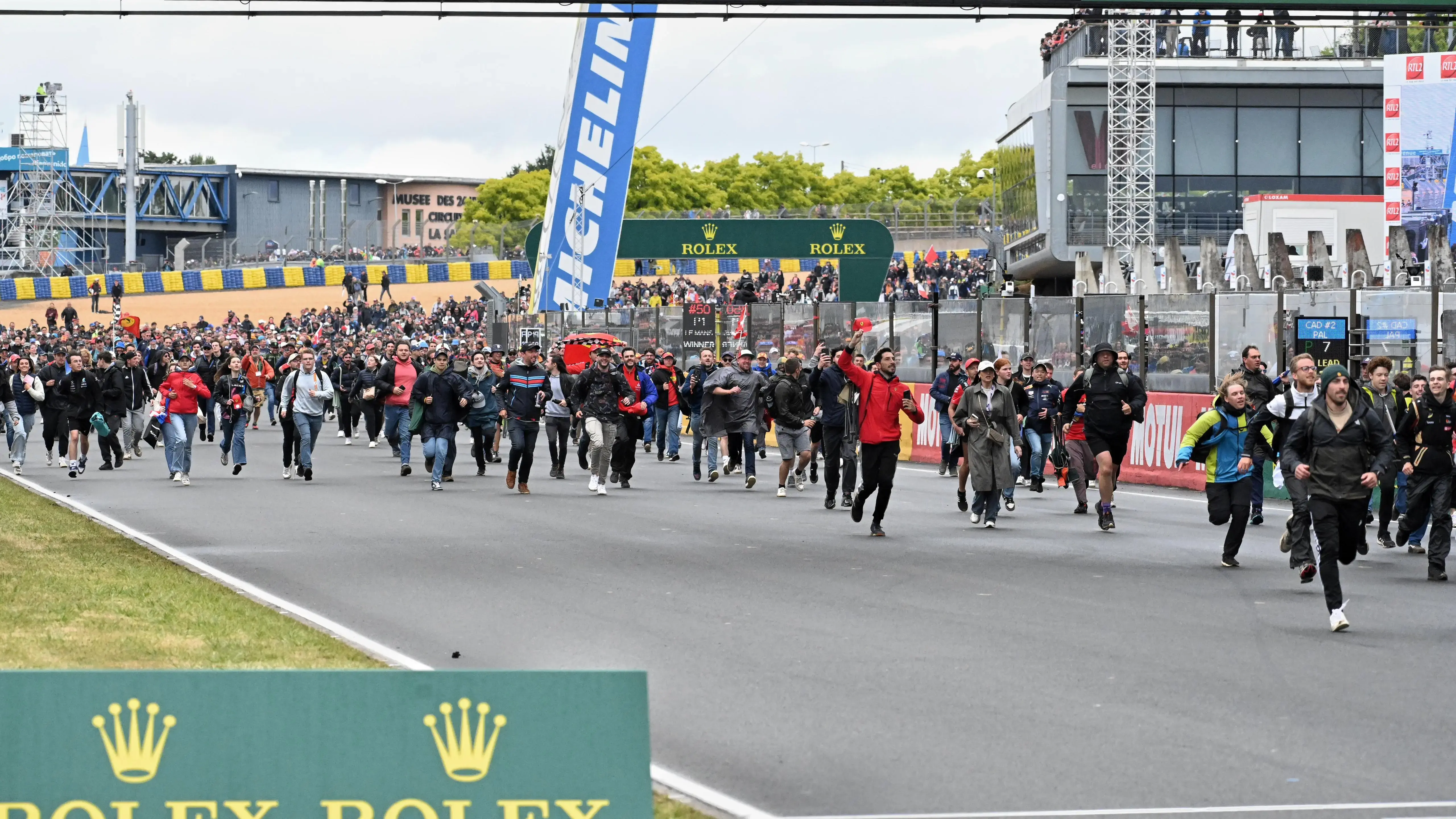 envahissement de la piste aux 24 heures du Mans
