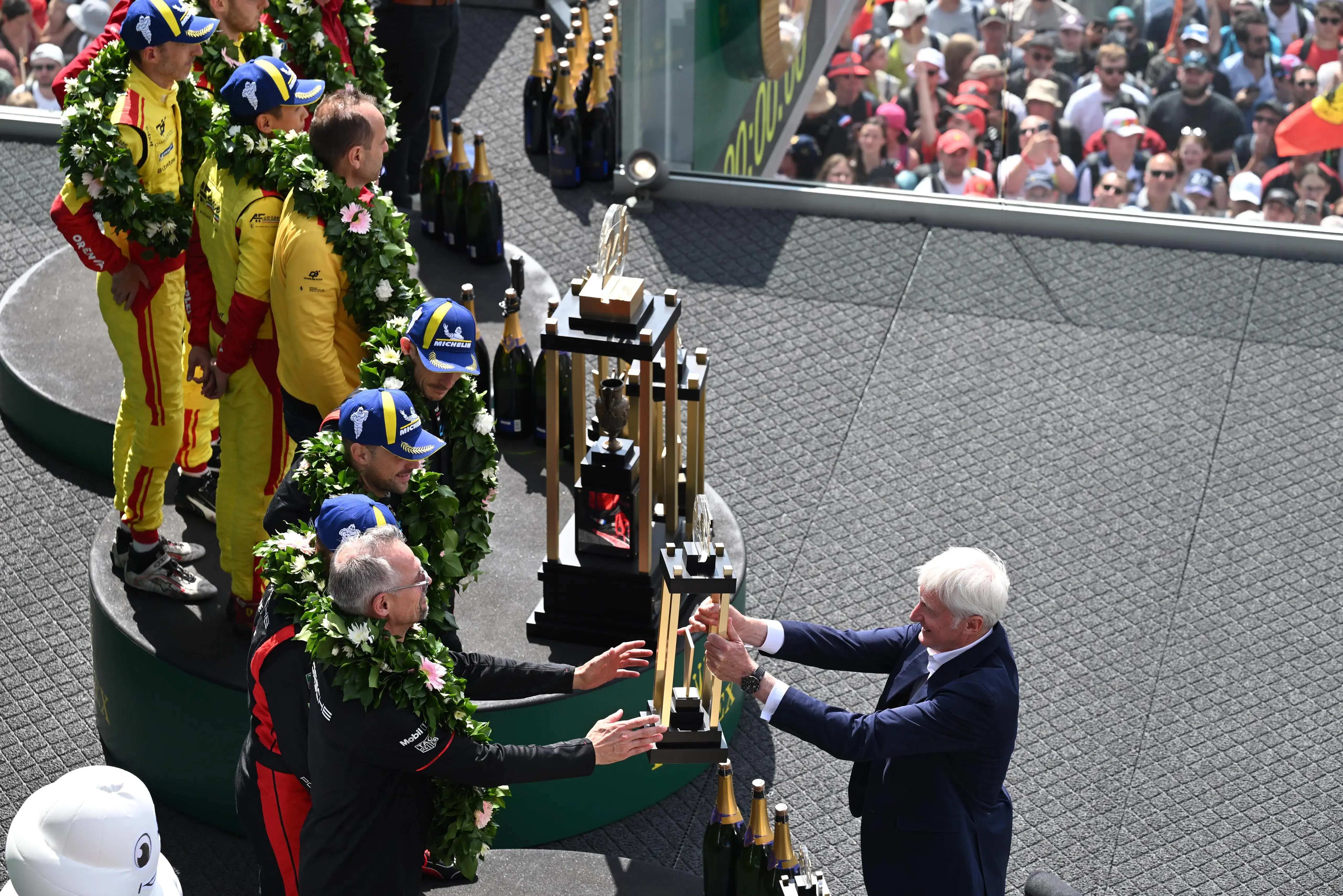 Instantanés du podium