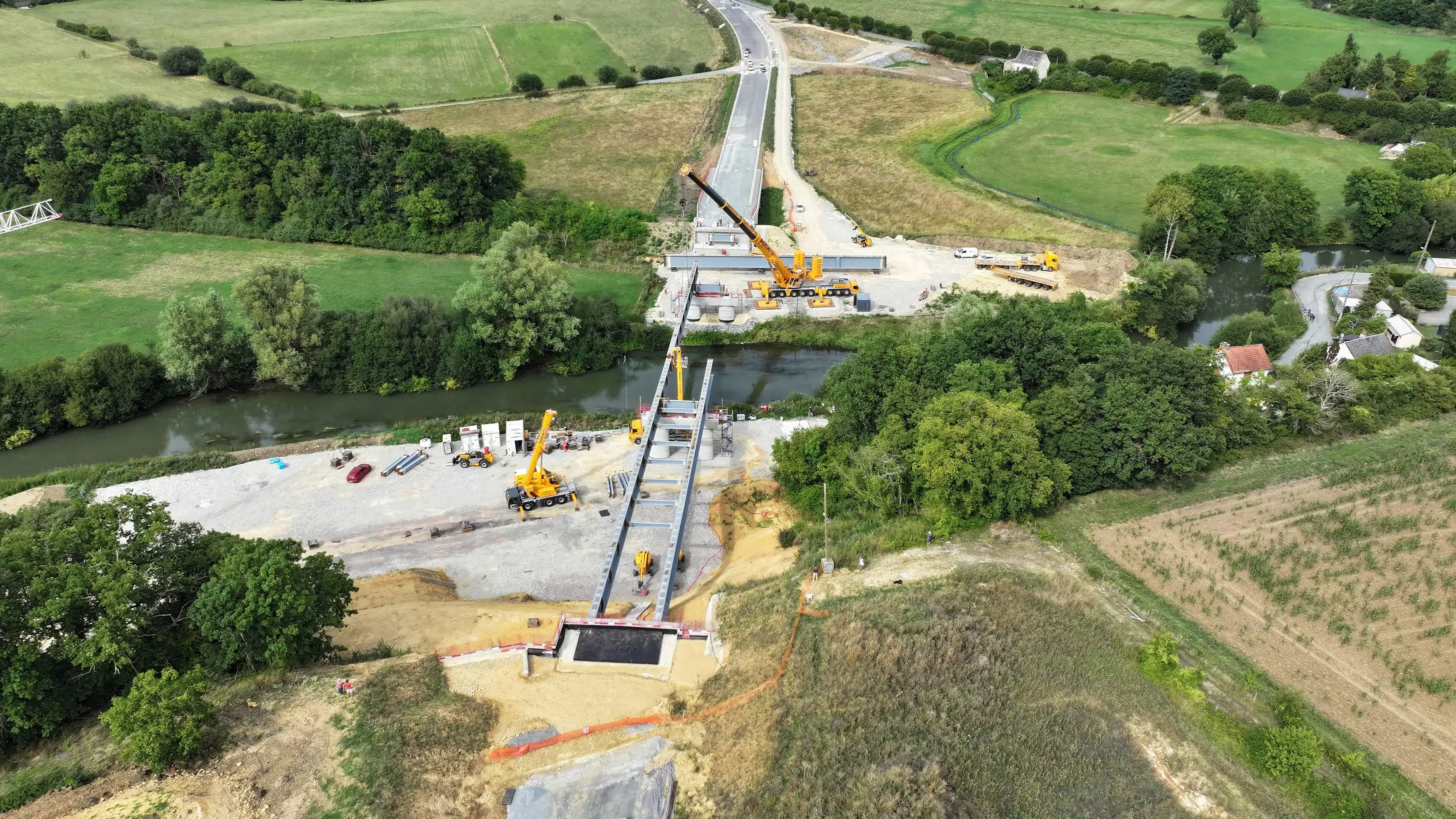 Visite du chantier du Viaduc de l'Huisne Sarthoise 