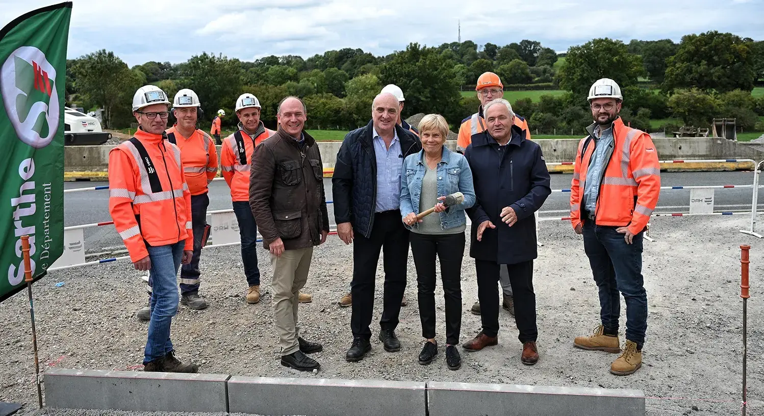 Construction d'un nouveau giratoire à Saint-Rémy-de-Sillé (RD 4/RD 304)