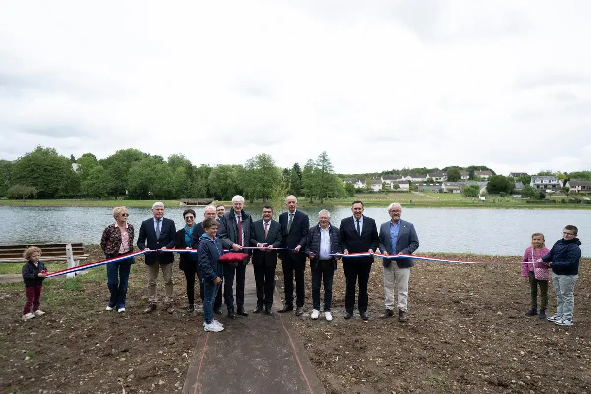 Le lac de Saint-Calais inauguré et ouvert au public