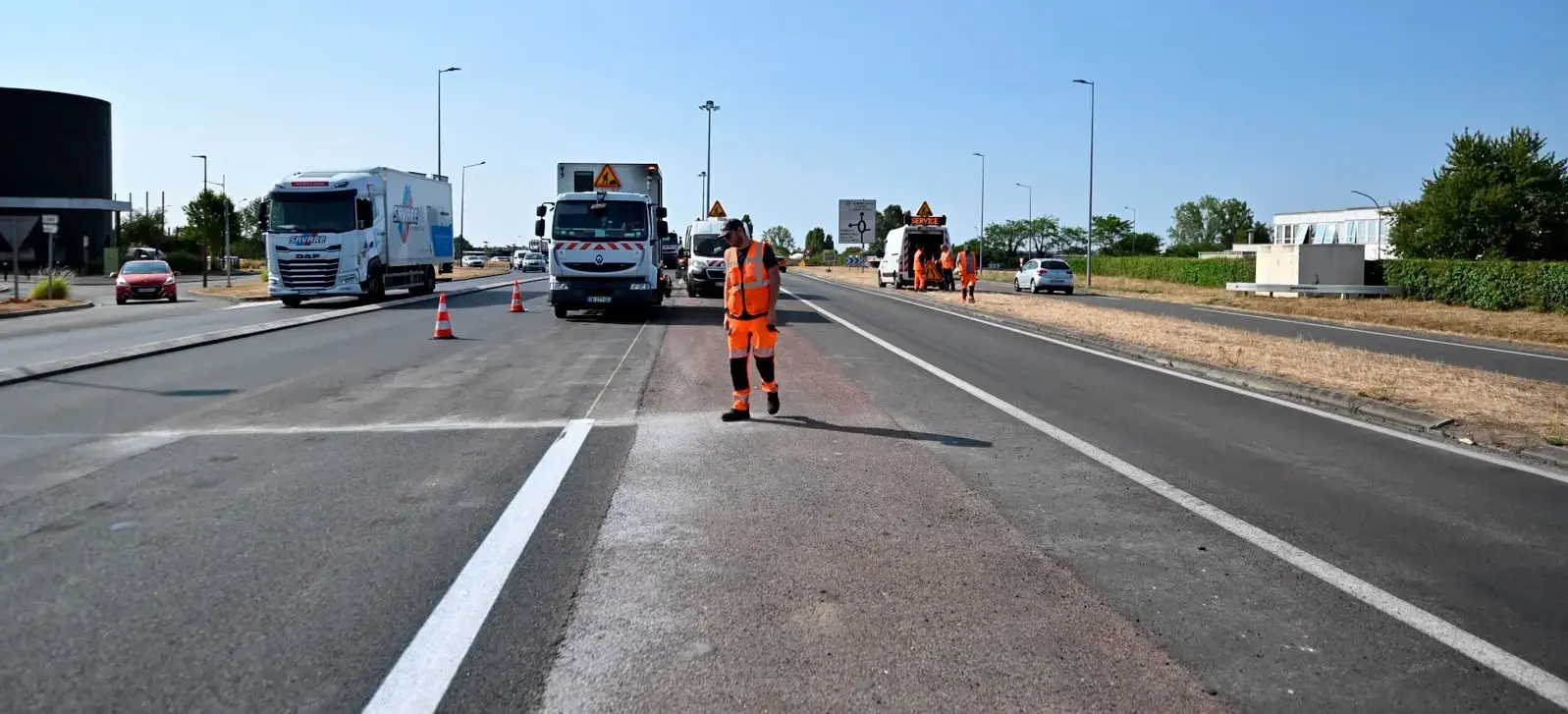 Le Mans : des travaux d'enrobés prévus entre le giratoire « Beauregard » et l'Océane