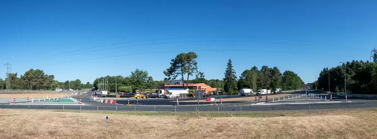 Chantier du virage de Mulsanne par le Syndicat mixte